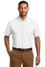 Port Authority® Short Sleeve Carefree Poplin Shirt Dress Shirt